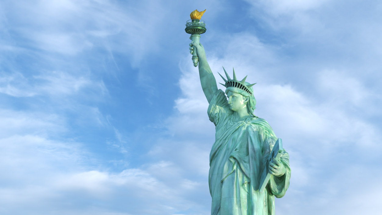 Statue of Liberty without Pedestal 3D model