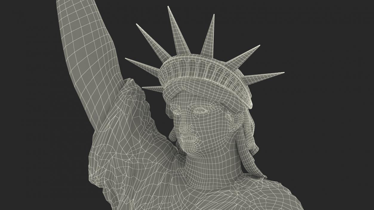 Statue of Liberty without Pedestal 3D model