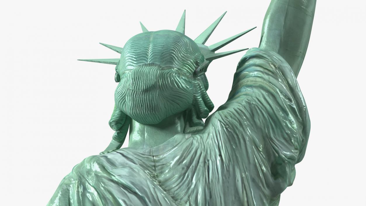 Statue of Liberty without Pedestal 3D model