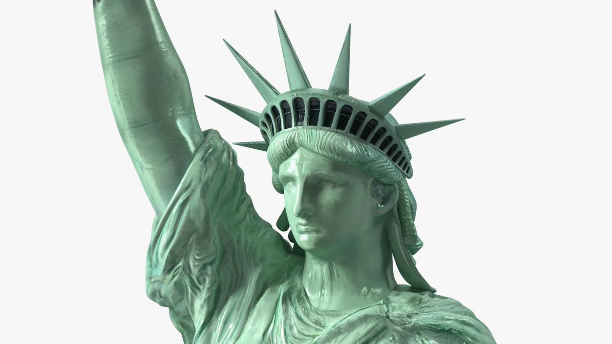 Statue of Liberty without Pedestal 3D model