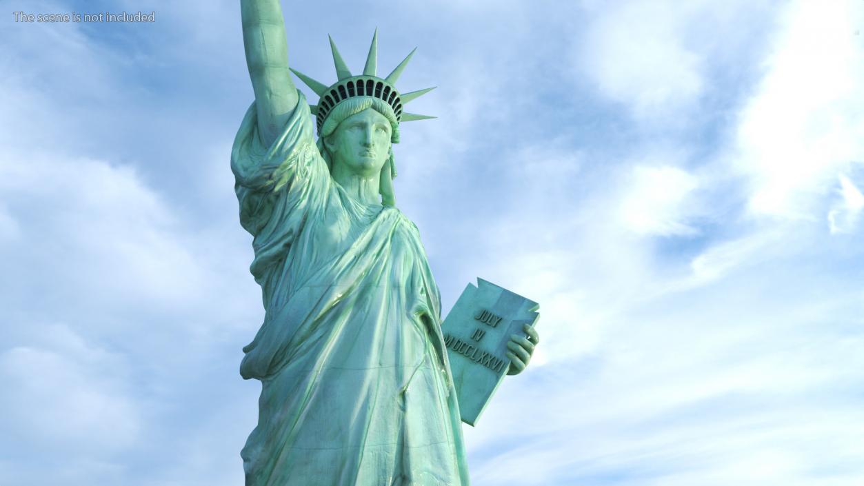 Statue of Liberty without Pedestal 3D model