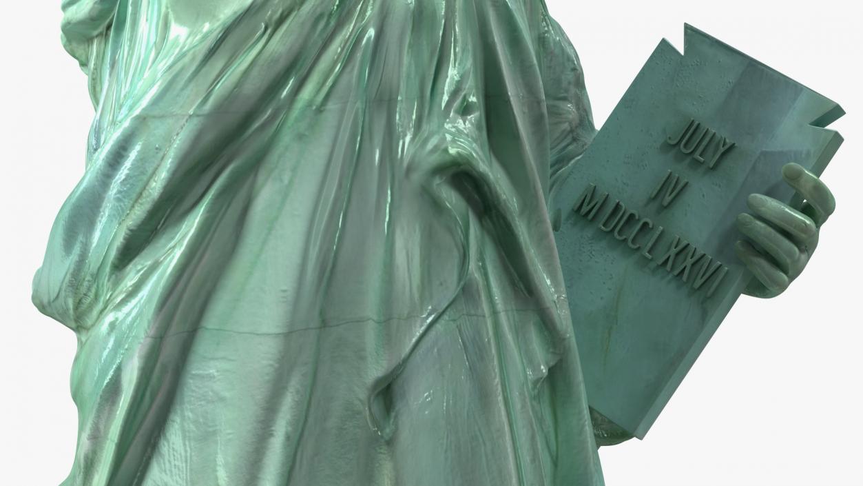 Statue of Liberty without Pedestal 3D model