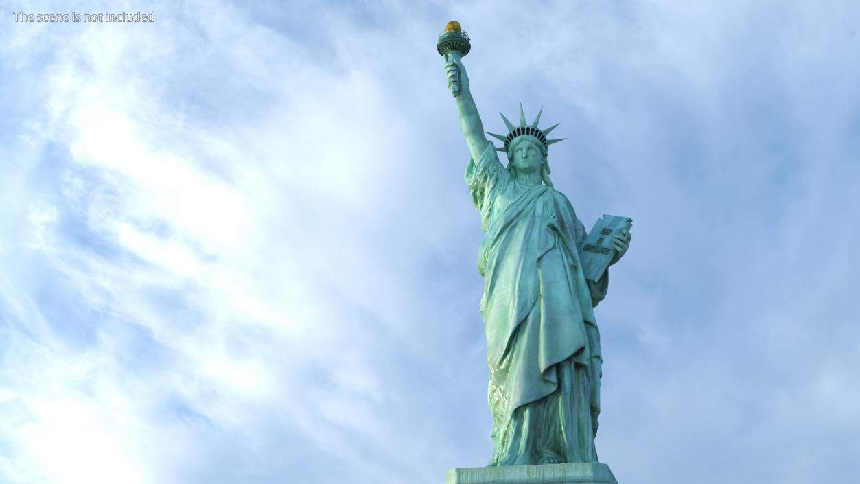 Statue of Liberty without Pedestal 3D model