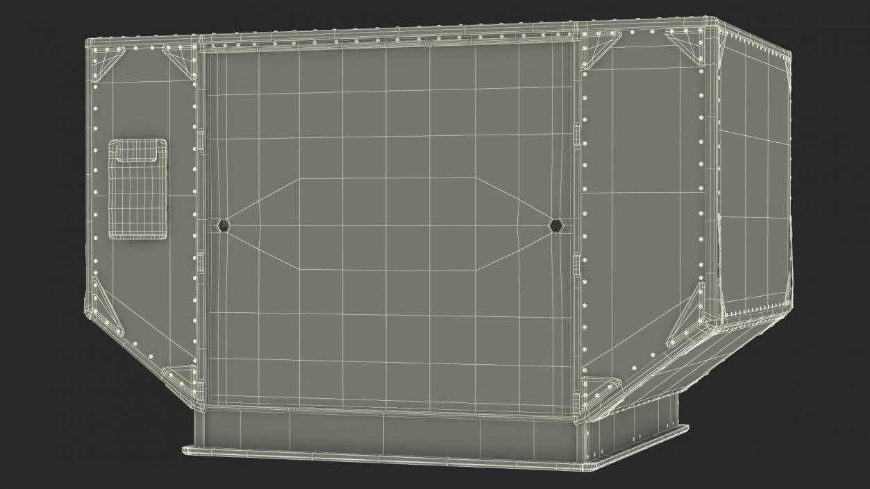 3D Lower Deck Airport Container model