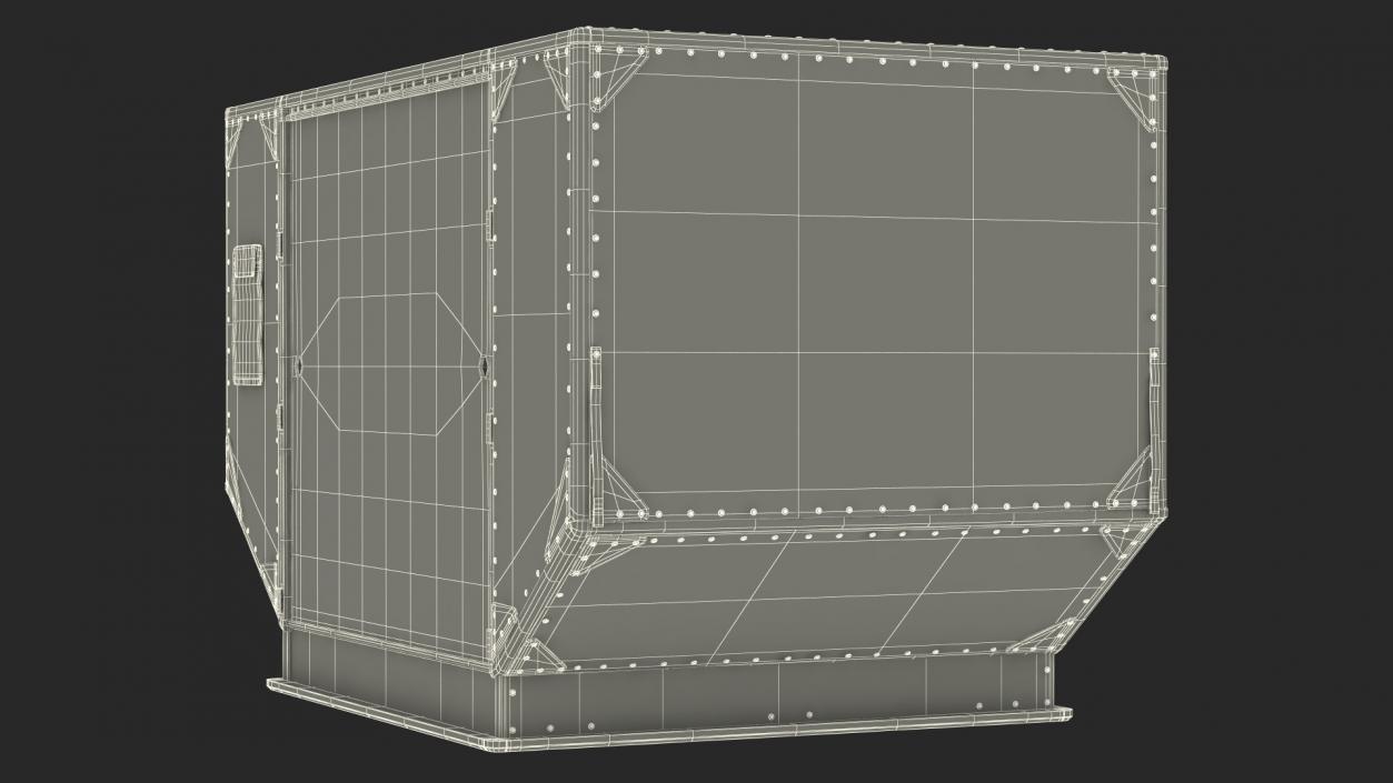 3D Lower Deck Airport Container model