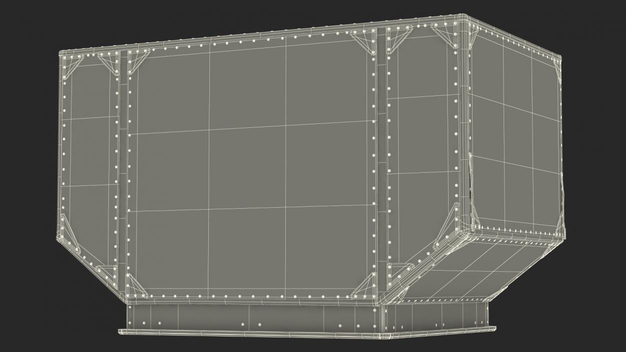 3D Lower Deck Airport Container model