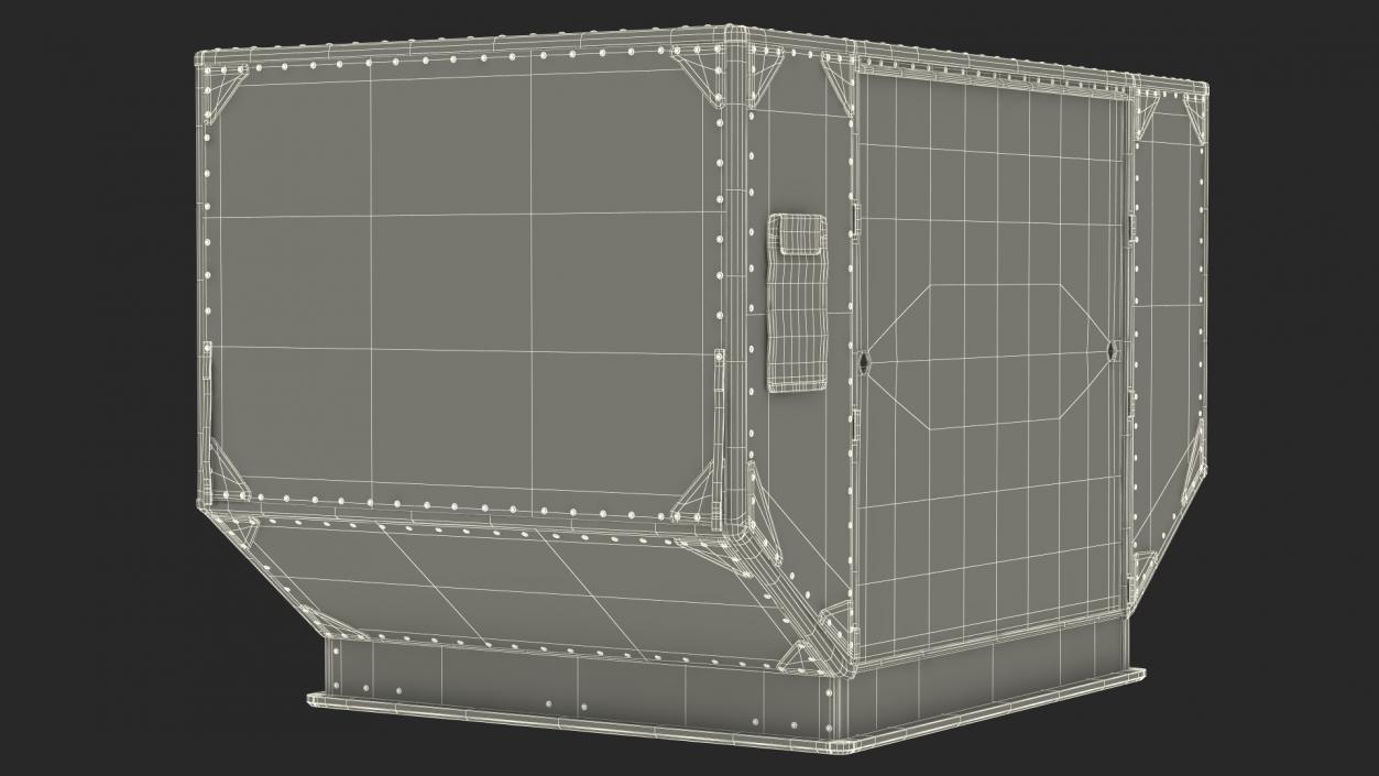 3D Lower Deck Airport Container model