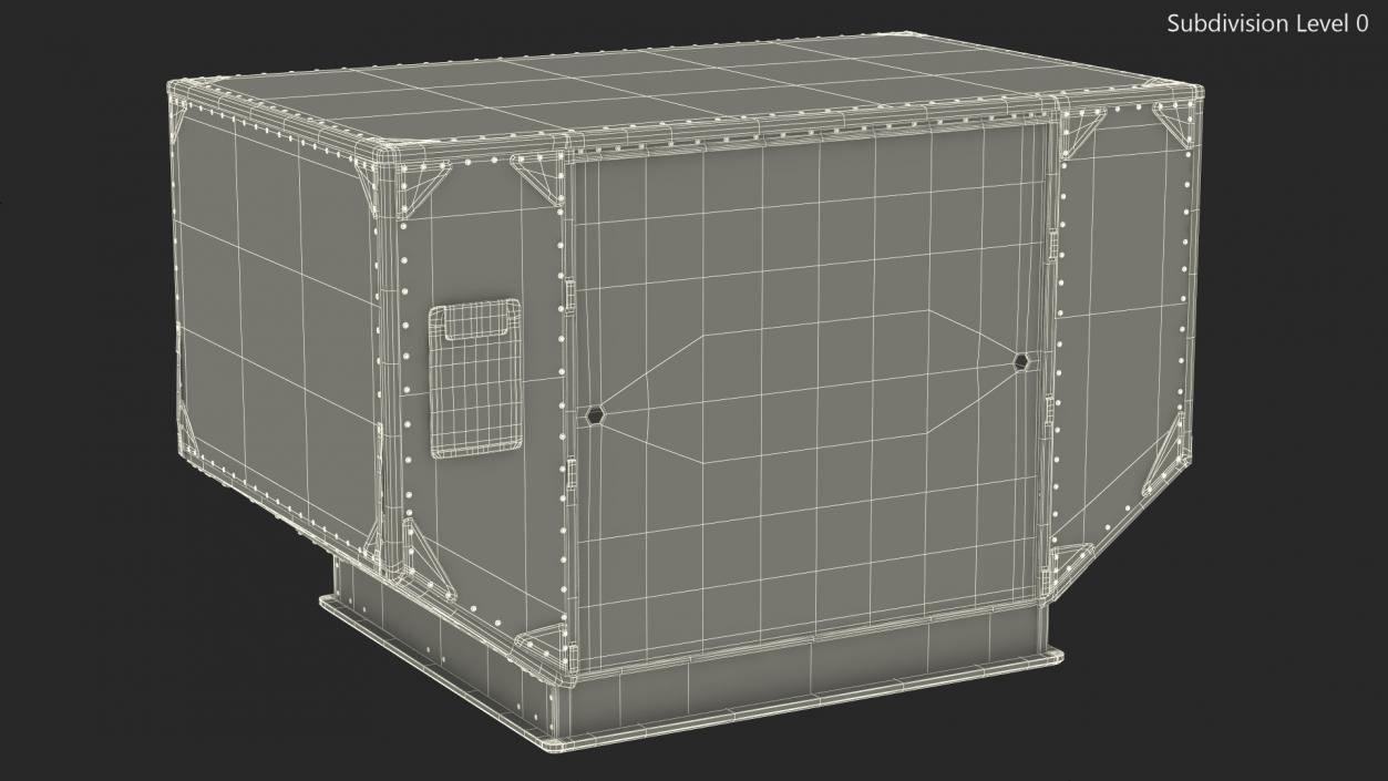 3D Lower Deck Airport Container model