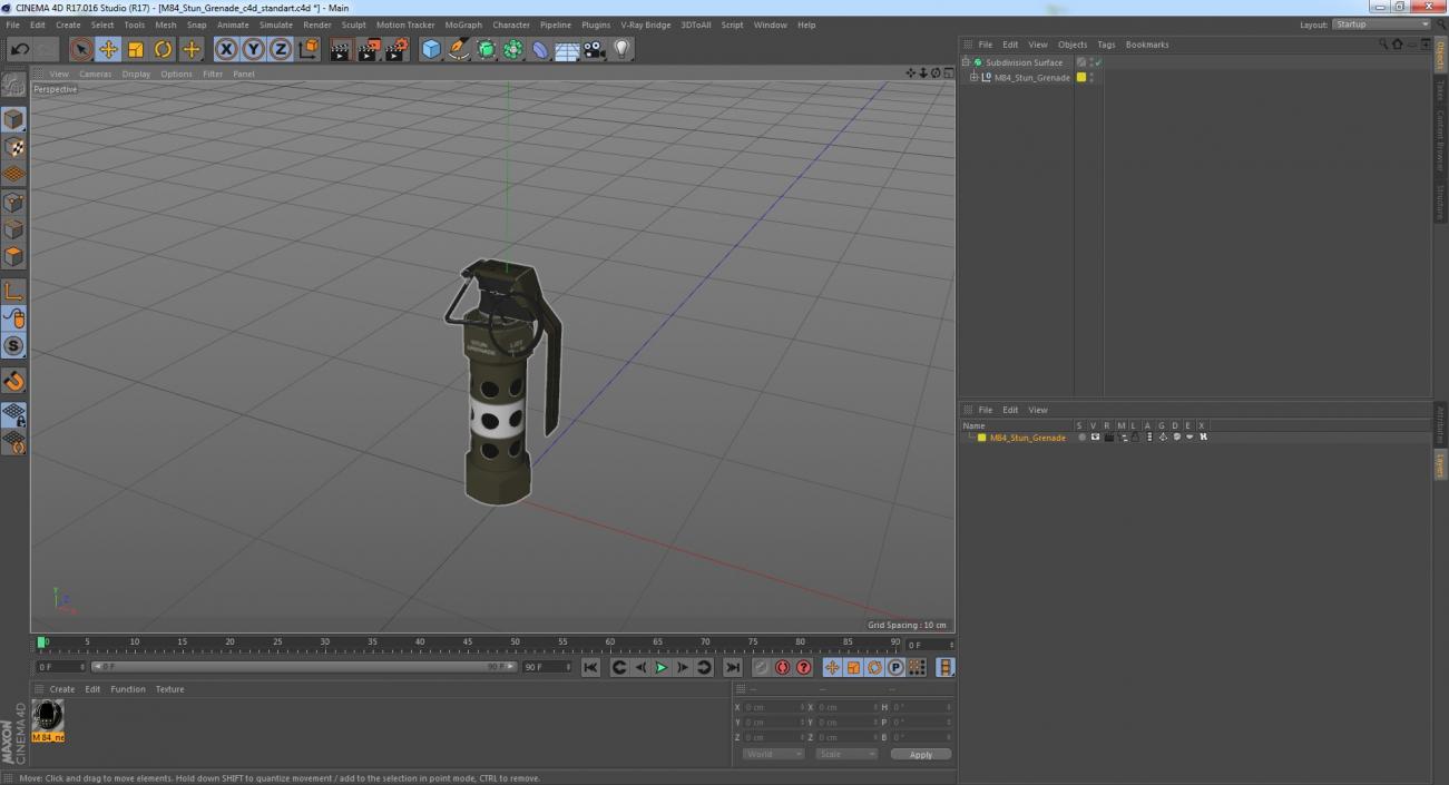 3D M84 Stun Grenade