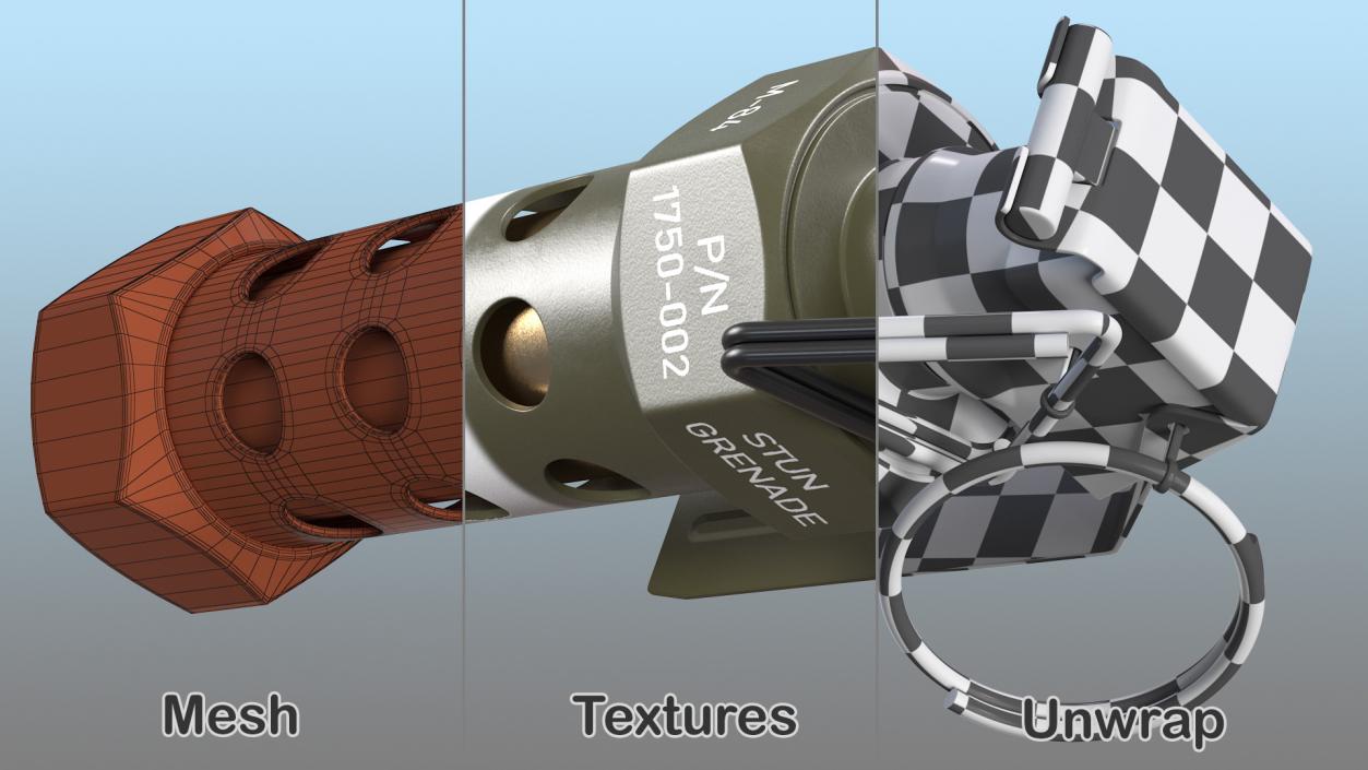 3D M84 Stun Grenade