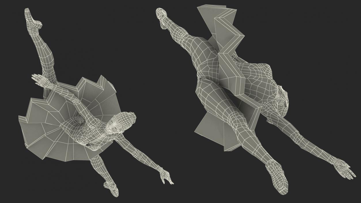 Ballerina Arabesque Pose 3D model