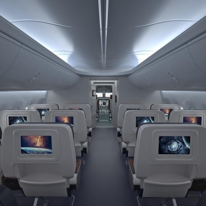 Boeing 737 Interior 3D model