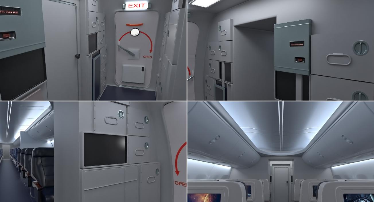 Boeing 737 Interior 3D model