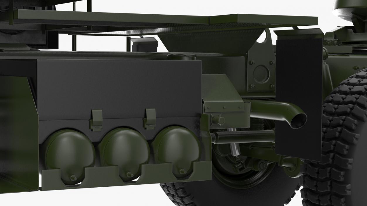 3D Military Tractor Rigged model