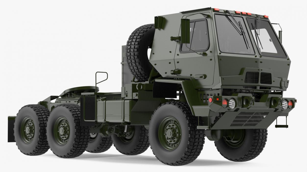 3D Military Tractor Rigged model