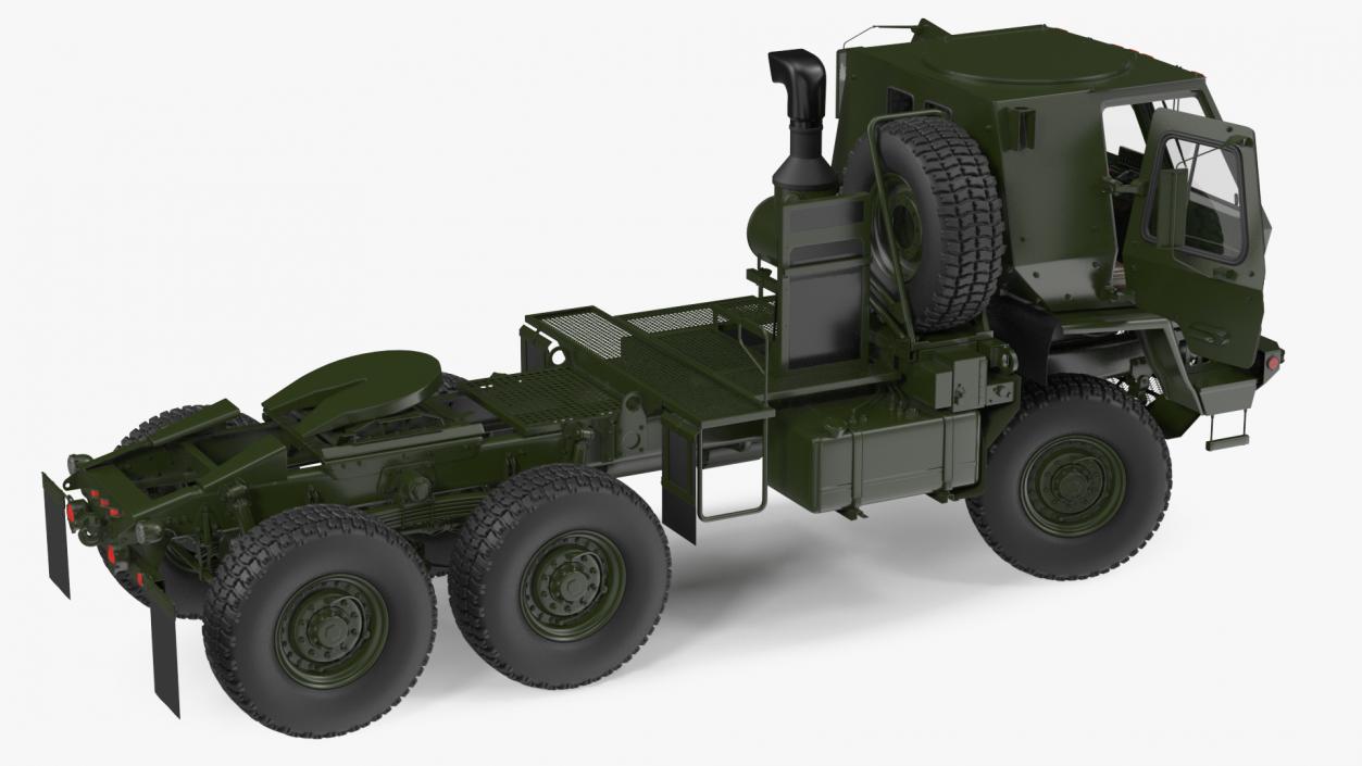 3D Military Tractor Rigged model