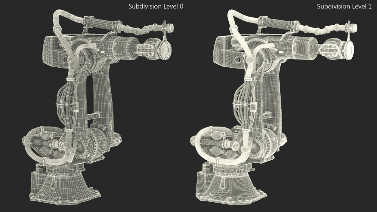 Ultra Robotic Arm Yellow 3D model