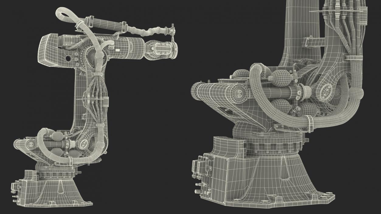 Ultra Robotic Arm Yellow 3D model