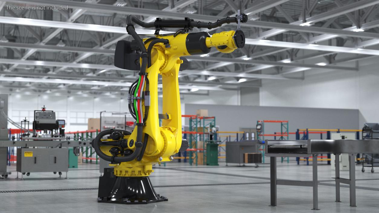 Ultra Robotic Arm Yellow 3D model