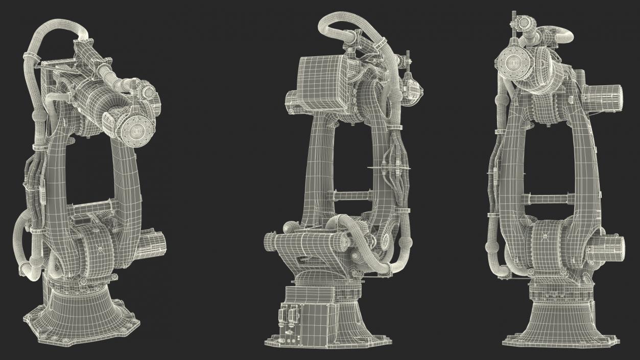 Ultra Robotic Arm Yellow 3D model