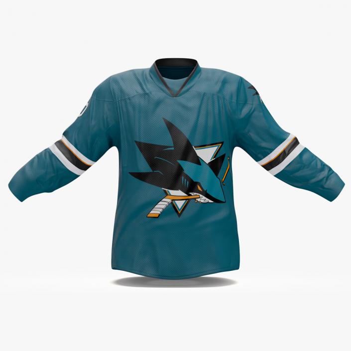 Hockey Jersey San Jose Sharks 3D model