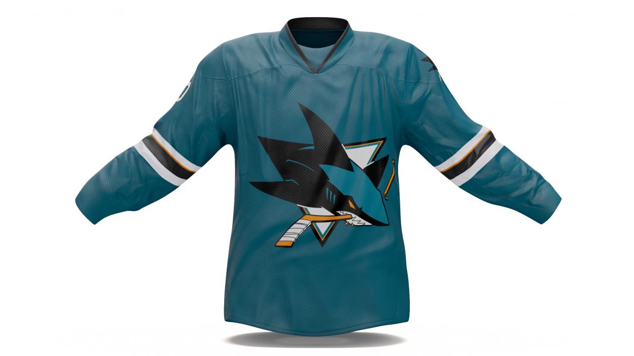 Hockey Jersey San Jose Sharks 3D model