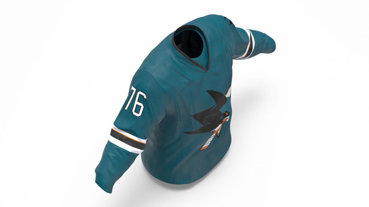 Hockey Jersey San Jose Sharks 3D model