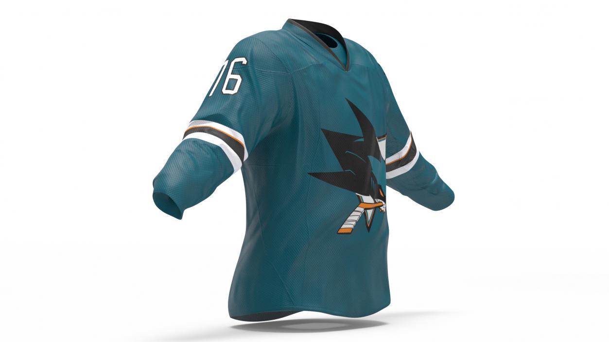 Hockey Jersey San Jose Sharks 3D model