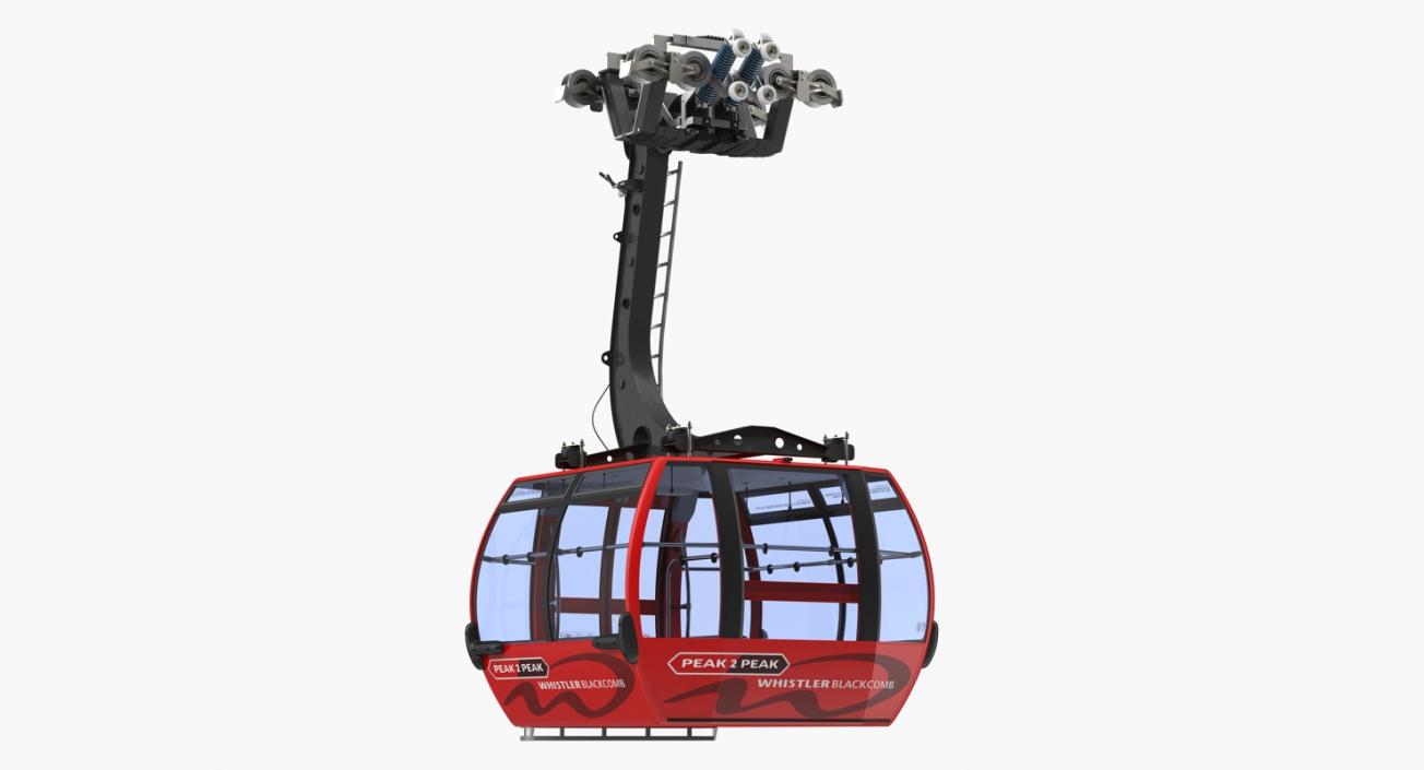 3D Cableway Cabin Peak 2 Peak