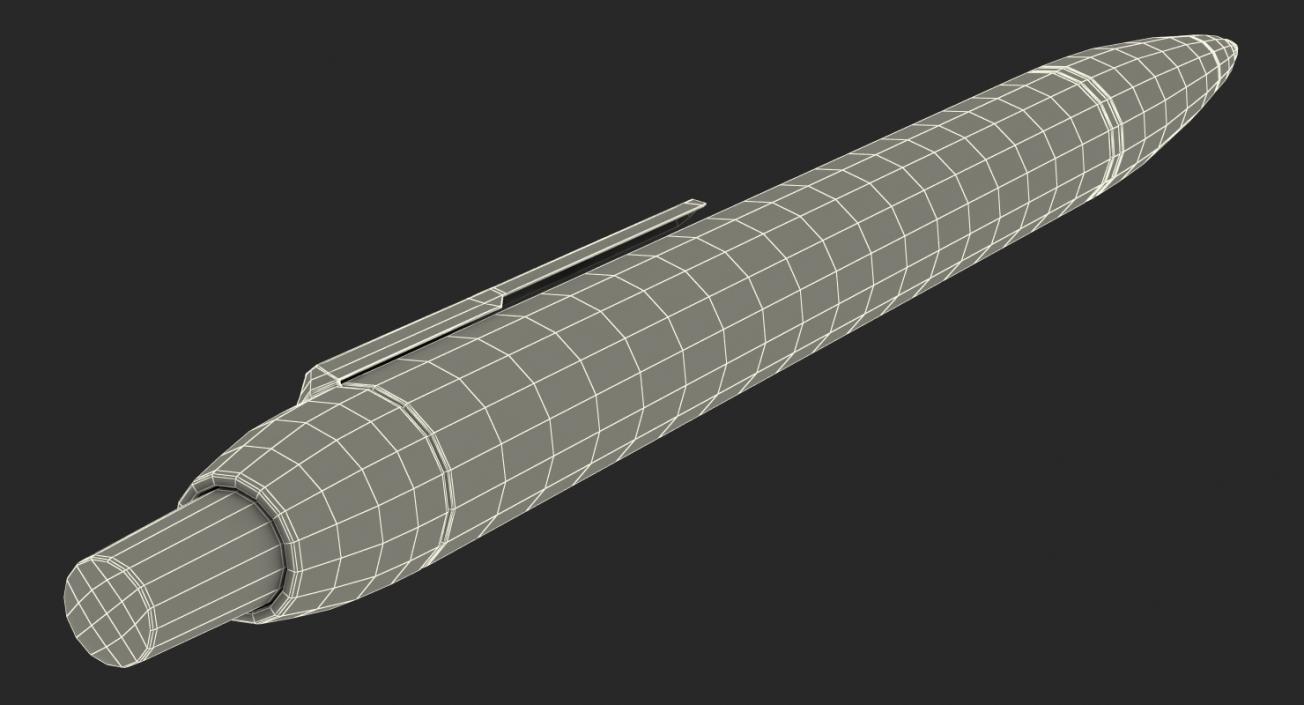 Steel Ballpoint Pen 3D model