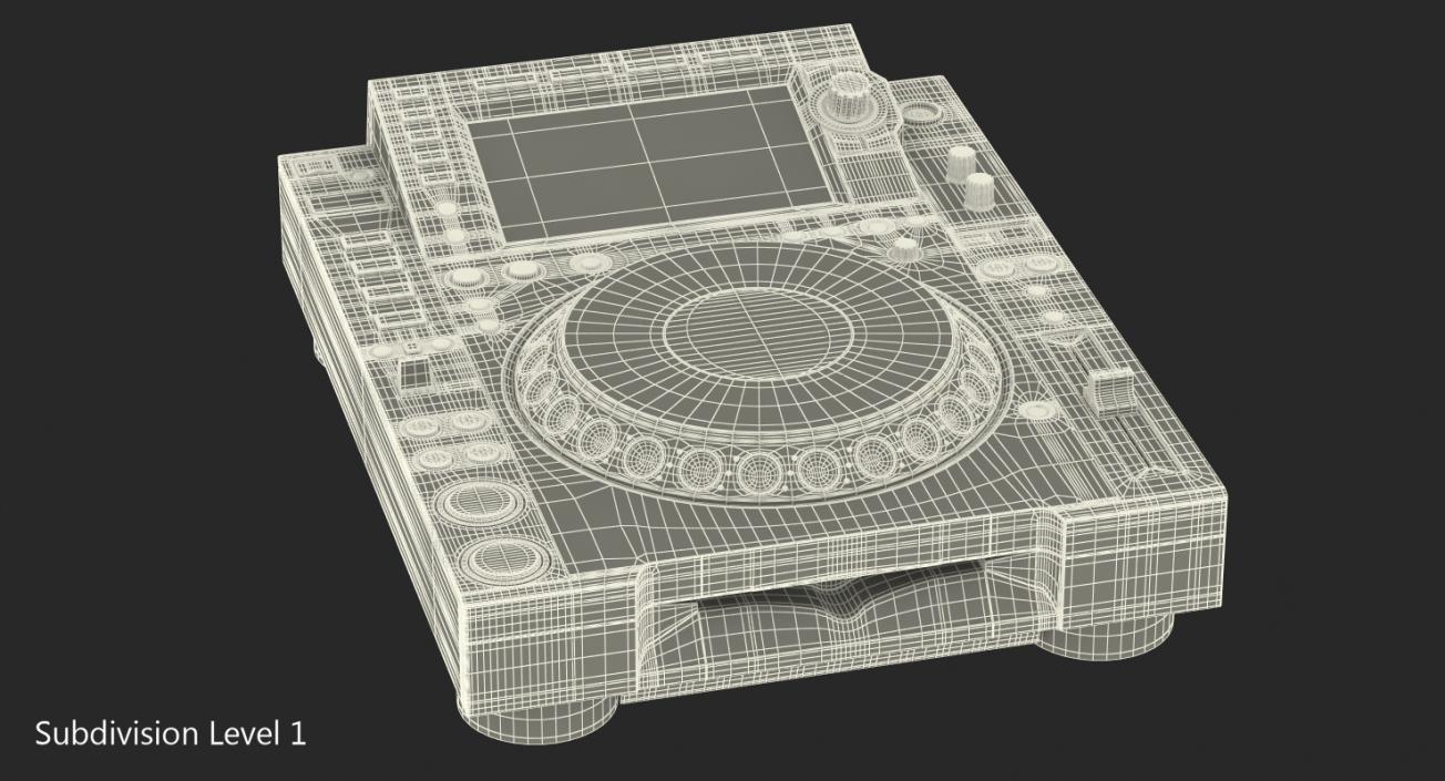 Tabletop DJ Player Pioneer CDJ 2000NXS2 3D model