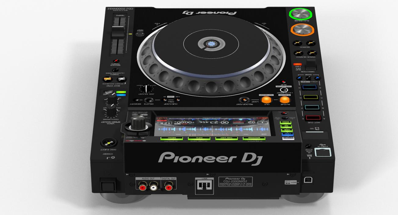 Tabletop DJ Player Pioneer CDJ 2000NXS2 3D model