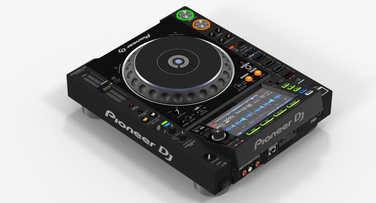 Tabletop DJ Player Pioneer CDJ 2000NXS2 3D model