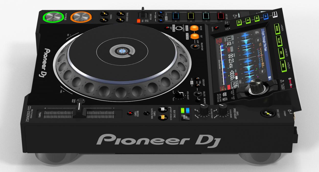 Tabletop DJ Player Pioneer CDJ 2000NXS2 3D model