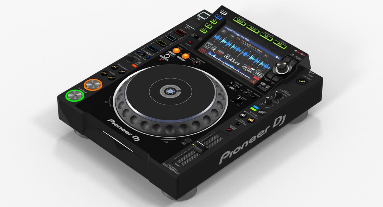 Tabletop DJ Player Pioneer CDJ 2000NXS2 3D model