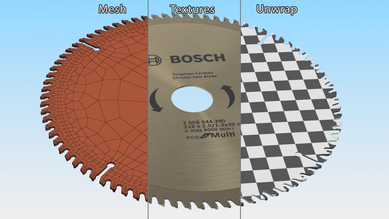 3D model Multi Material Circular Blade Bosch