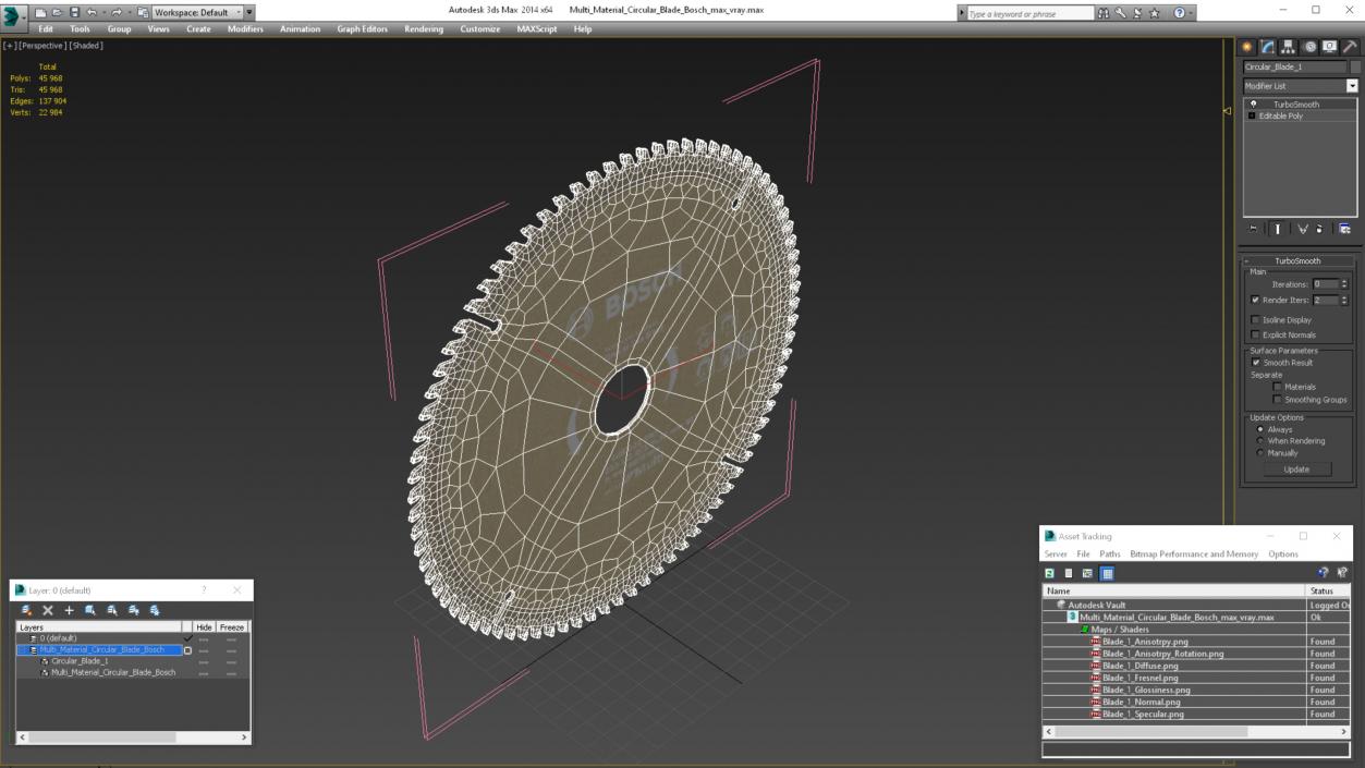 3D model Multi Material Circular Blade Bosch