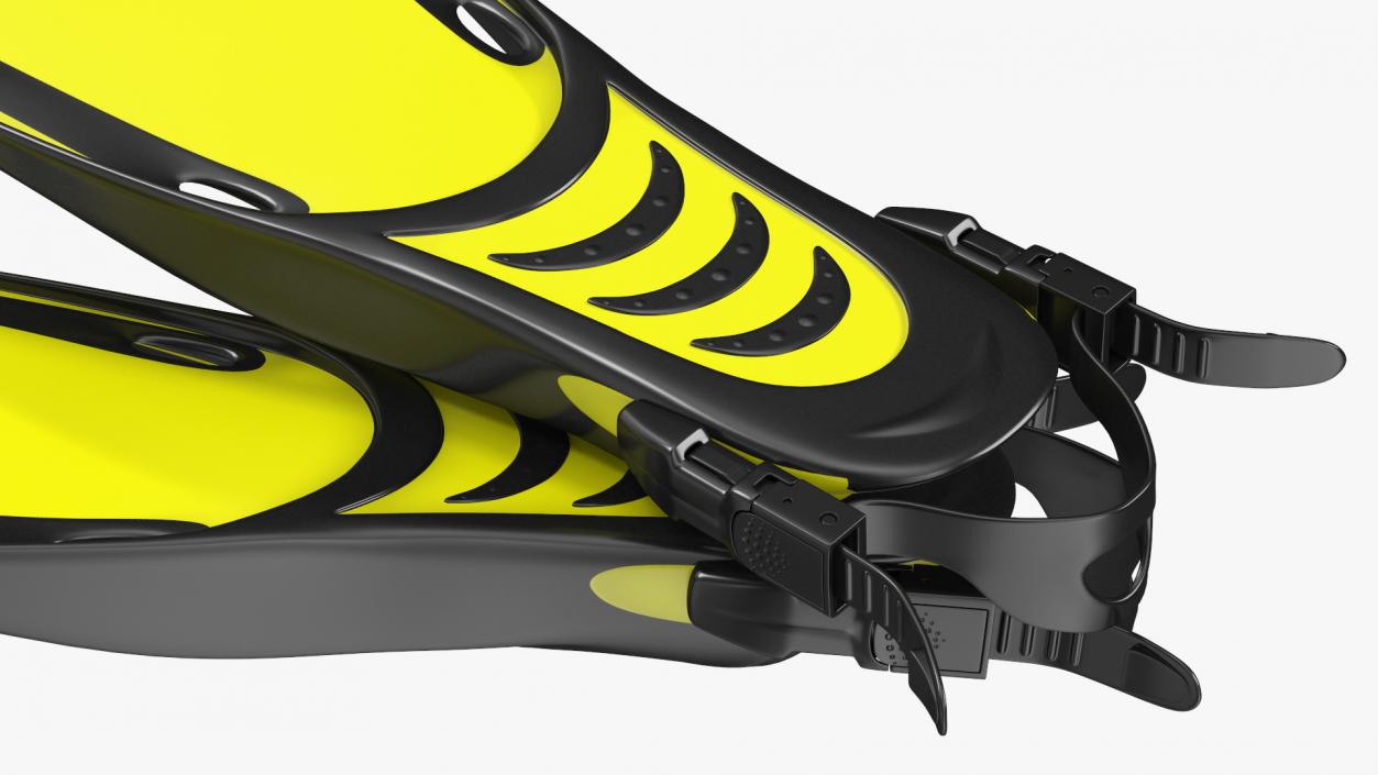 3D Oceanic Viper Open Heel Fins model