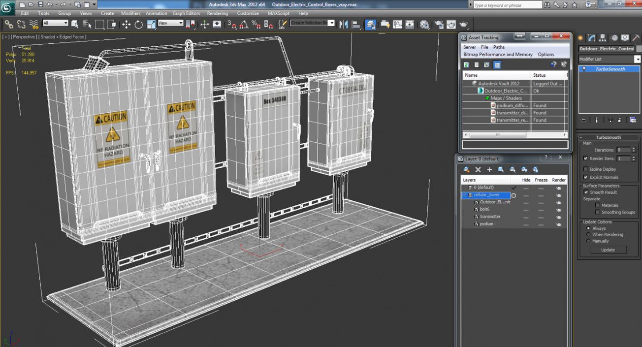 3D model Outdoor Electric Control Boxes