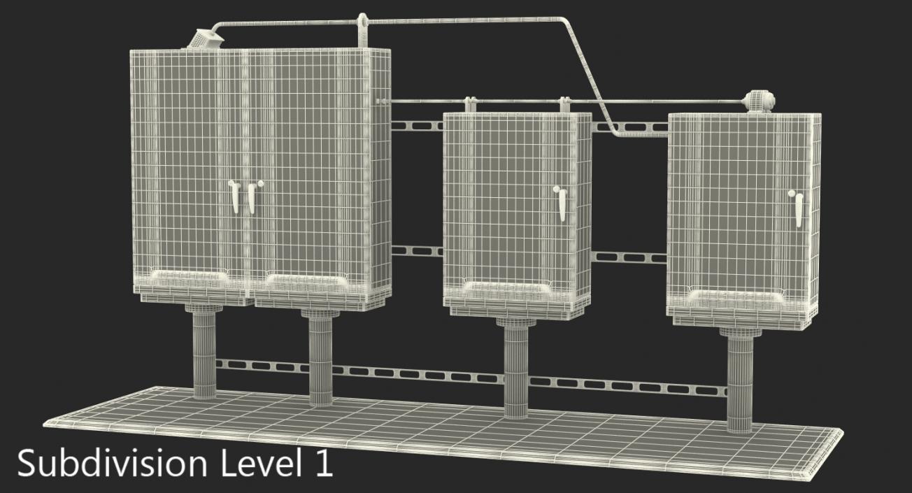 3D model Outdoor Electric Control Boxes