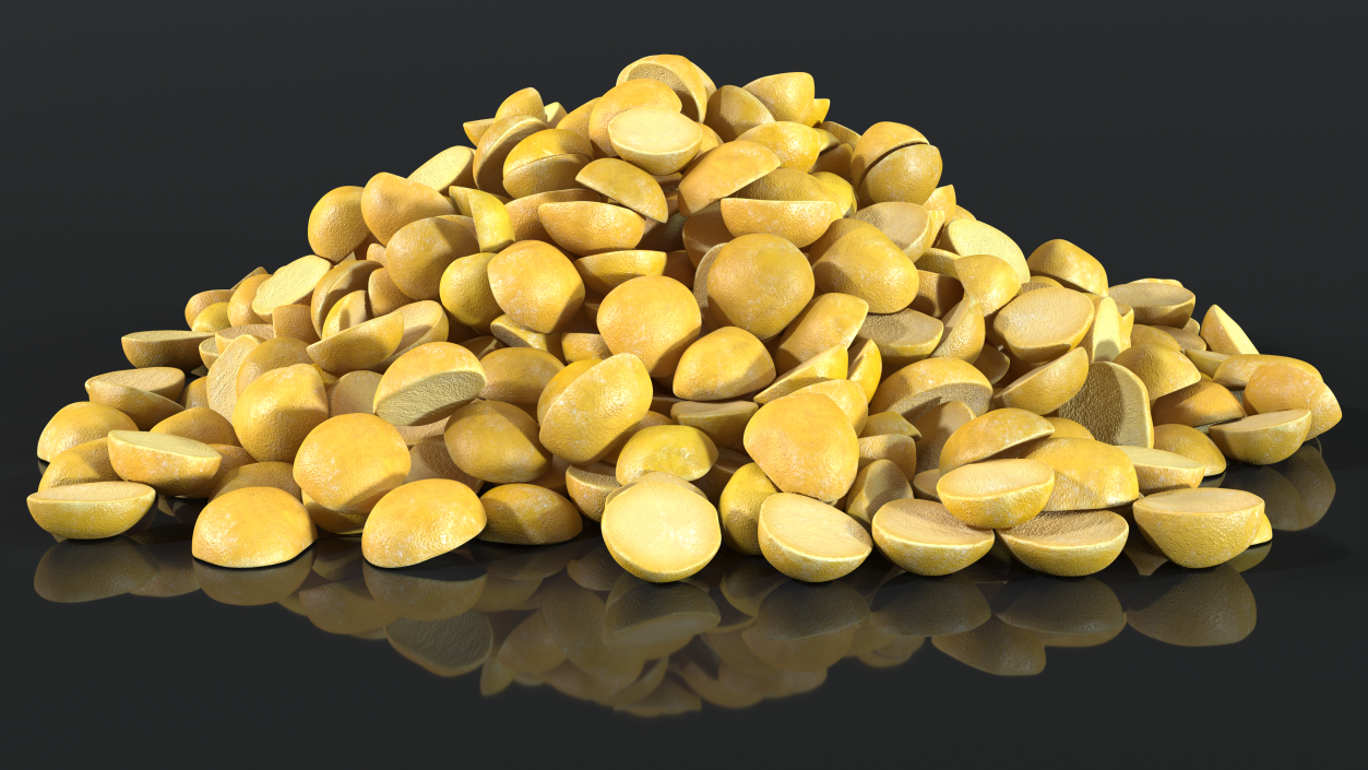 3D model Split Mung Bean Pile