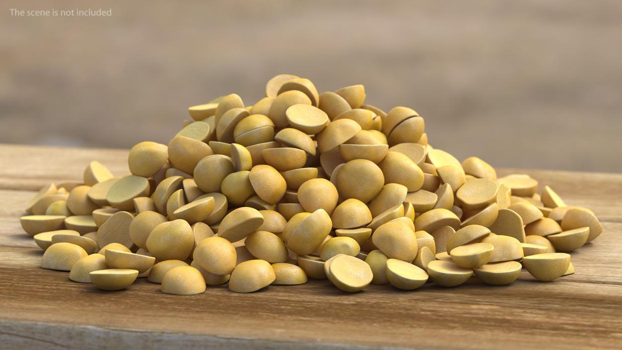 3D model Split Mung Bean Pile