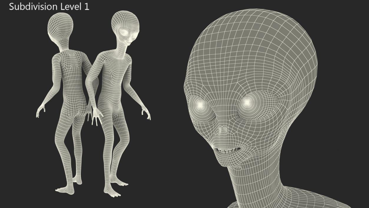 Alien Rigged 3D