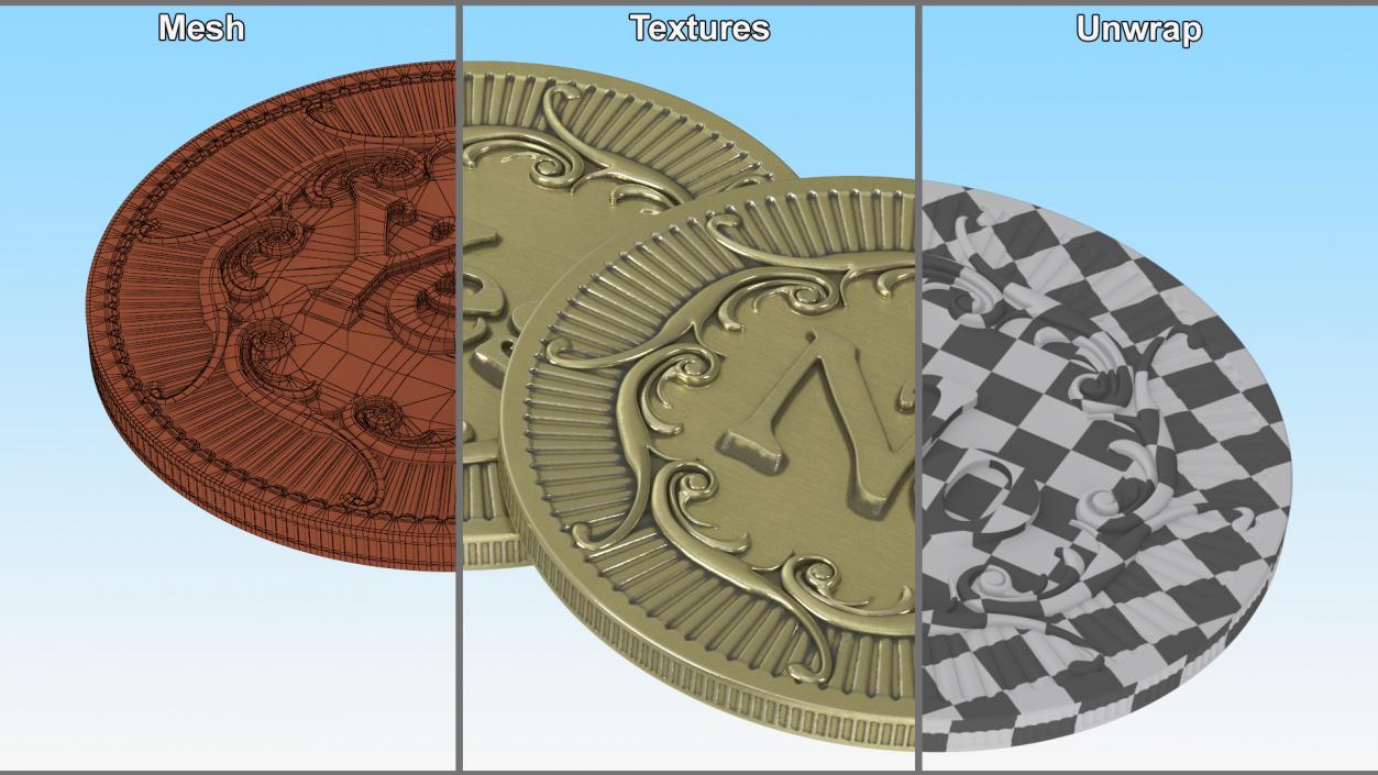 3D Decision Making Coin Yes No Bronze 2