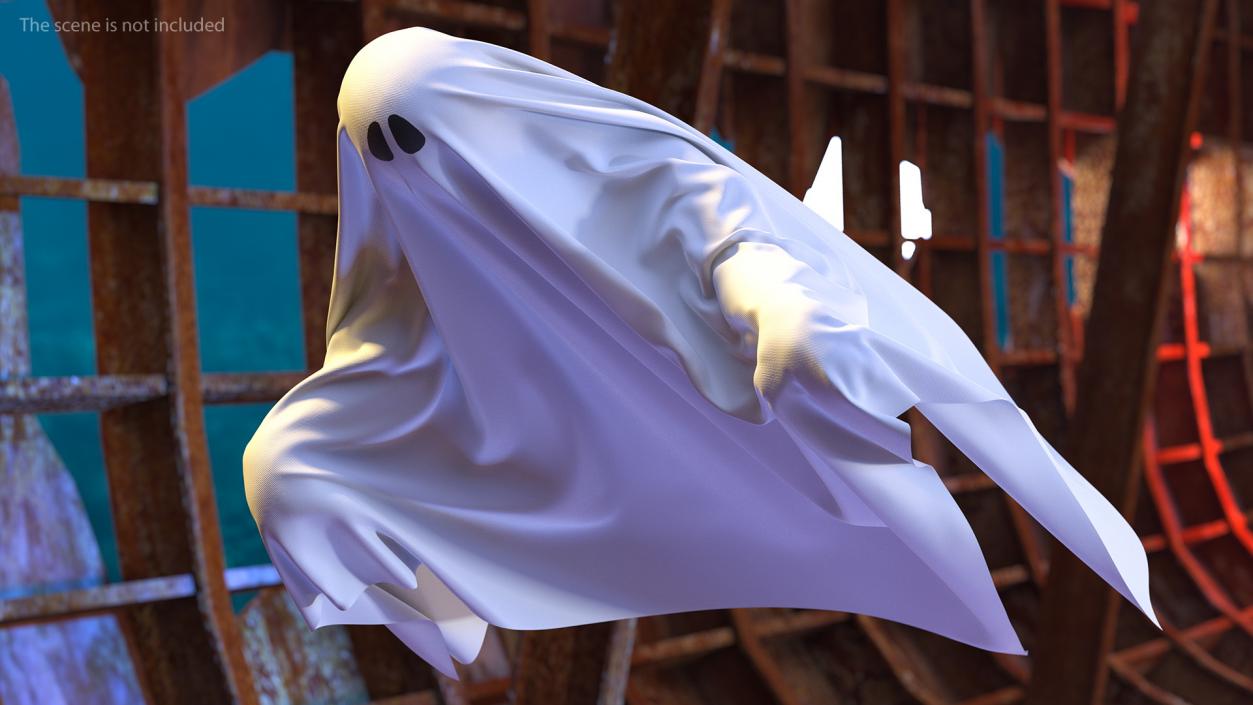 White Ghost Phantom 3D model