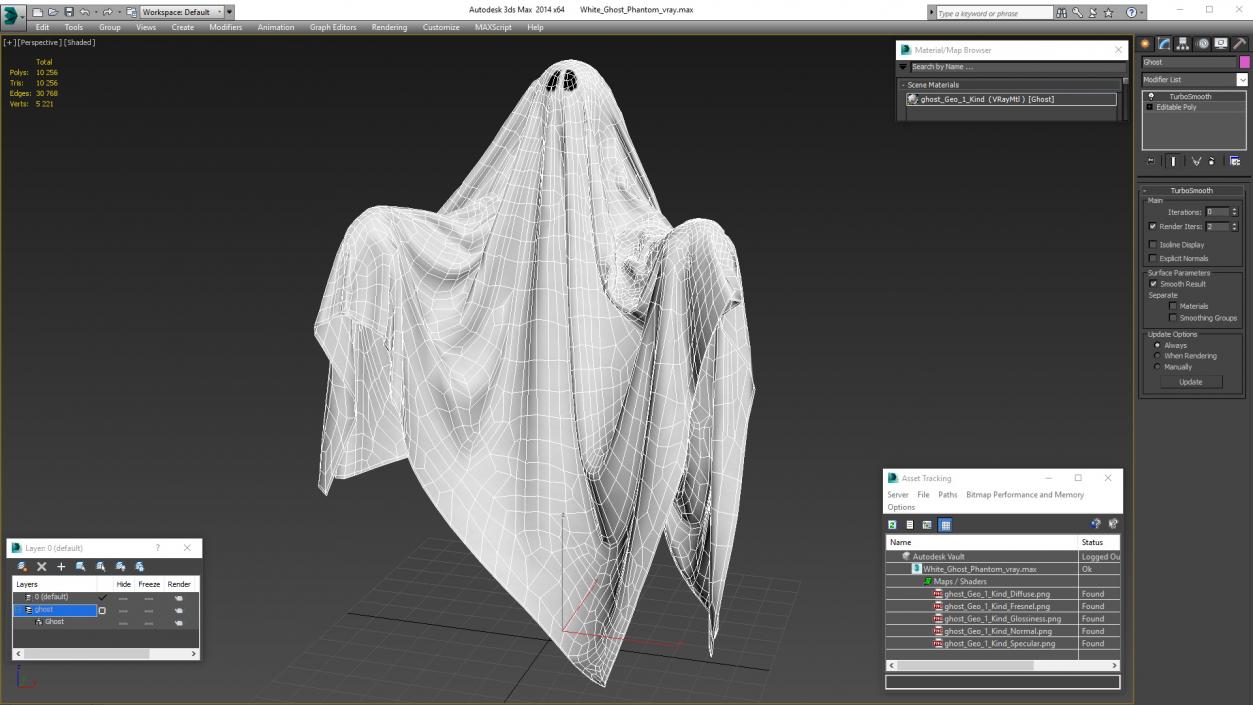 White Ghost Phantom 3D model