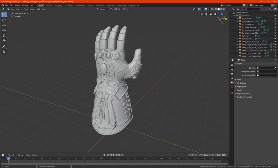 Infinity Gauntlet 3D