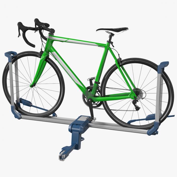 Bike Rack Aluminum Platform with Road Bike 3D