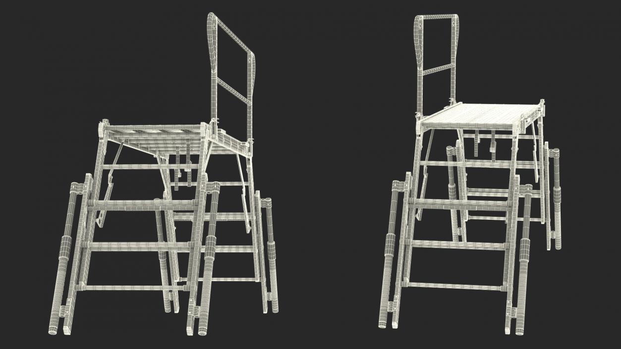 Rescue Platform with Stairs 2 3D model