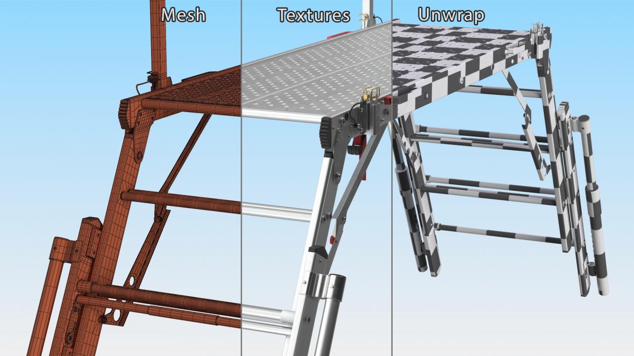 Rescue Platform with Stairs 2 3D model